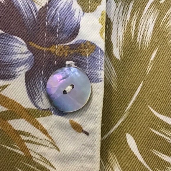 Wild Palms Botanical Floral print Jacket - Picture 9 of 9